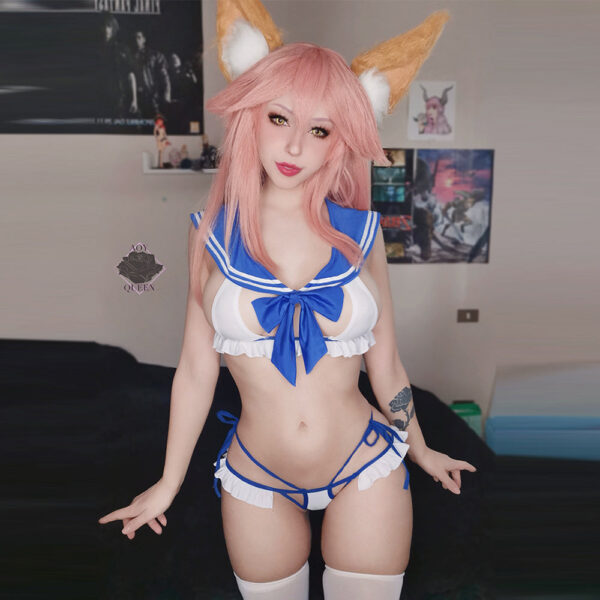 2 Piece Anime Sailor Collar Bikini Set