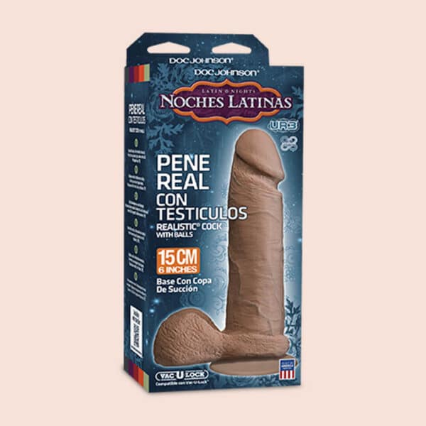Noches Latinas | 6" ultra realistic dildo with balls - Image 3