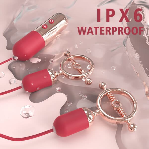 Female Vibrating Nipple Massager – Waterproof, Rechargeable & Discreet