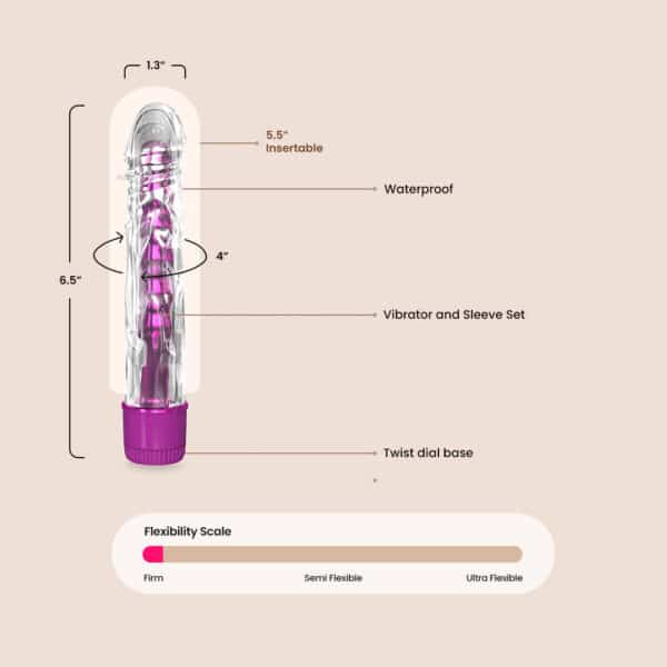 Classix Mr. Twister | metallicvibe with soft clear sleeve - Image 3