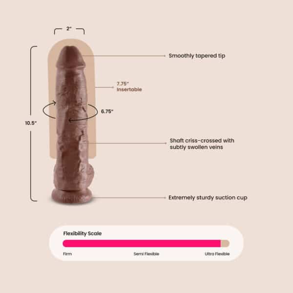 King C–ck | 10" ultra realistic dildo with balls - Image 3