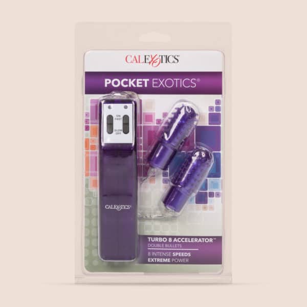 Pocket Exotics® Turbo 8 Accelerator™ Double Bullets | removable tickler sleeves - Image 5