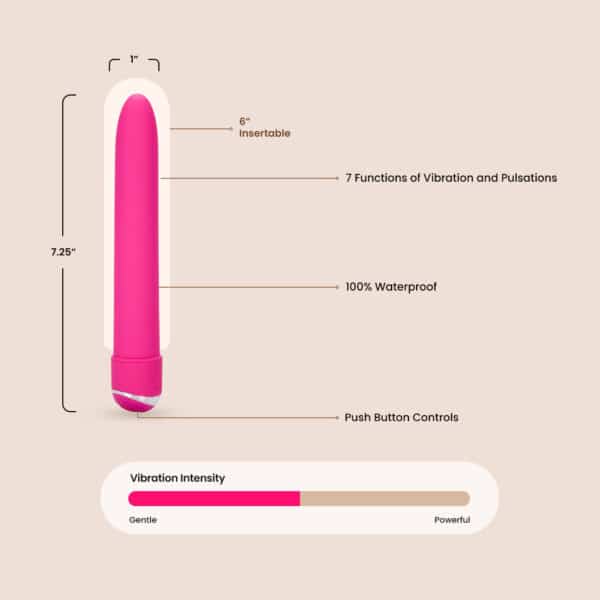 CalExotics 7-Function Classic Chic® Standard | battery operated & velvety finish - Image 5