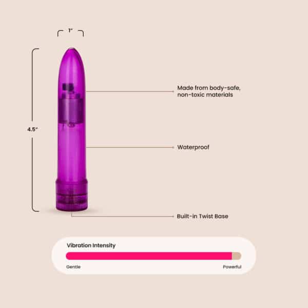 CalExotics Mini Pearlessence® Vibe | sparkly ABS bullet - Image 4