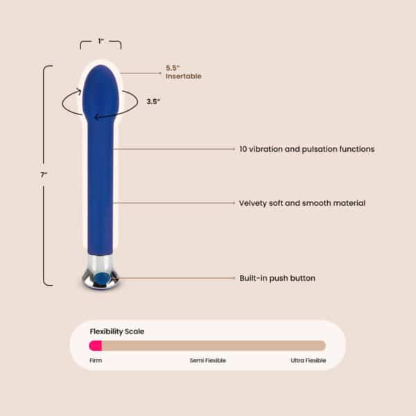 CalExotics Risque® 10-Function Tulip | ABS plastic with a soft touch finish - Image 5