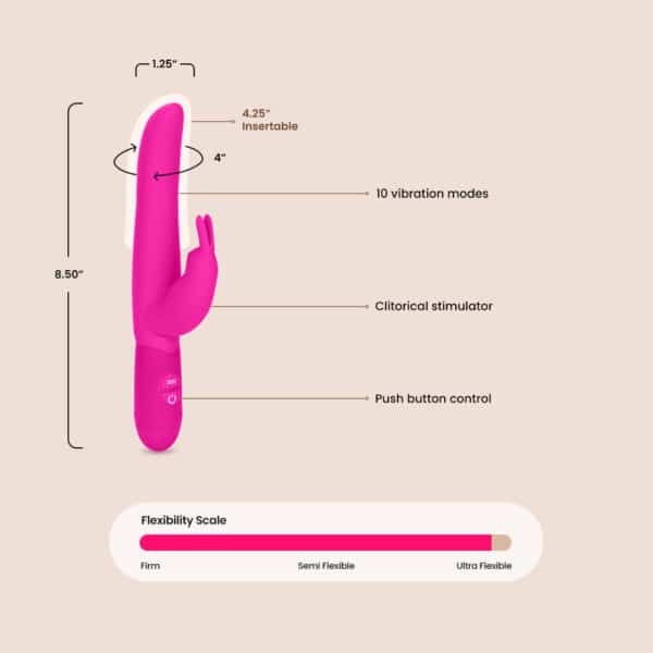 Posh Bounding Bunny® | slim silicone shaft - Image 6