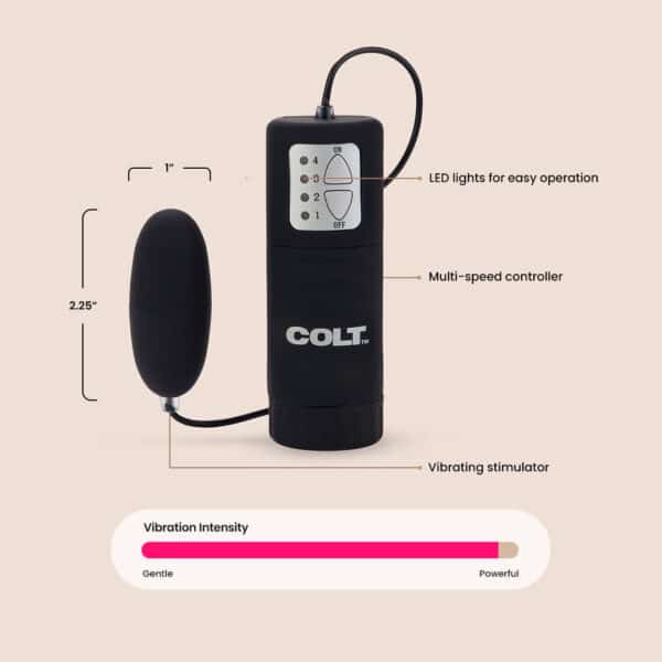 COLT Waterproof Power Bullet | remote controlled vibrating bullet - Image 2