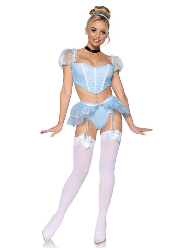 Adult Blue Princess Cosplay Lingerie - Image 4