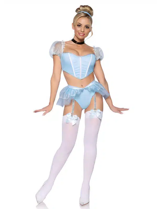 Adult Blue Princess Cosplay Lingerie - Image 4