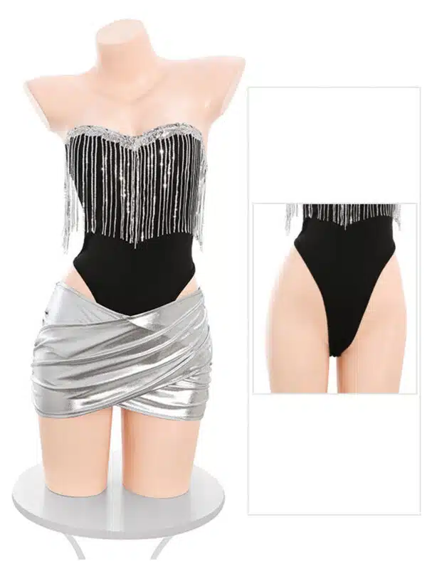 Bunny Rabbit Metallic Skirt Set - Image 9