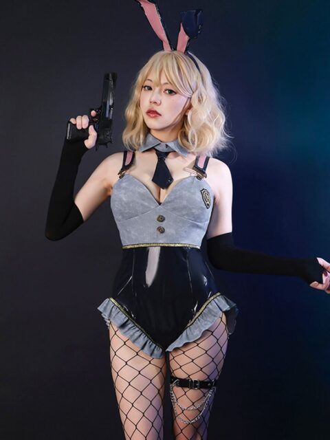 Anime Latex Bunny Bodysuit