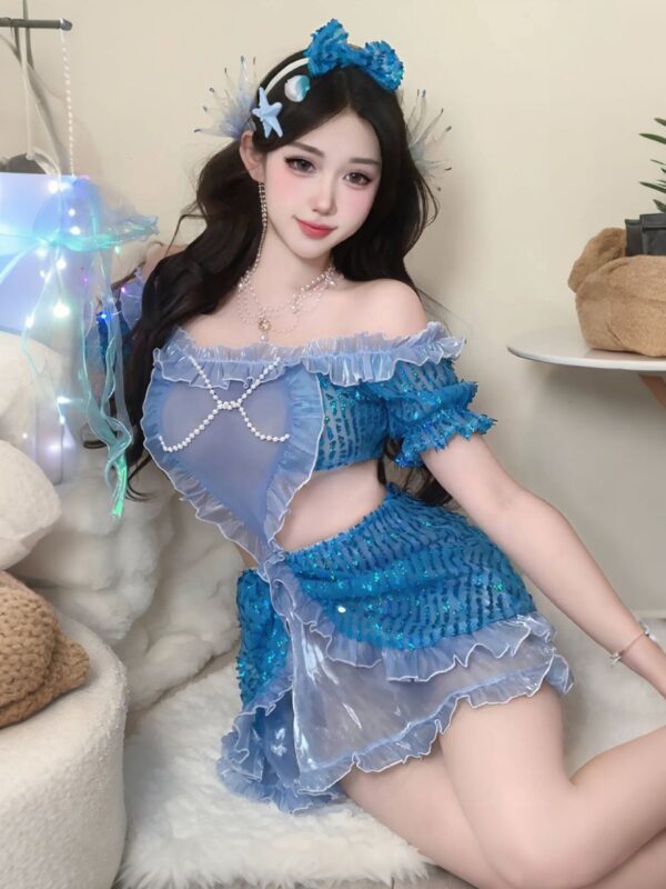 Sequins Mermaid Princess Dress - Image 4