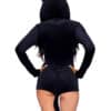 Black Cat Hooded Bodysuit - Image 2