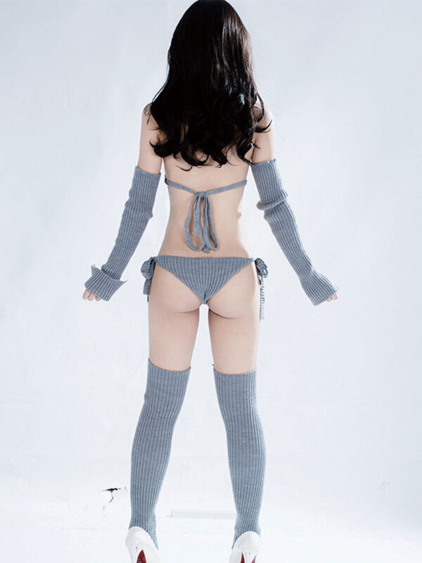 Rib Knit Cosplay Lingerie Set - Image 18