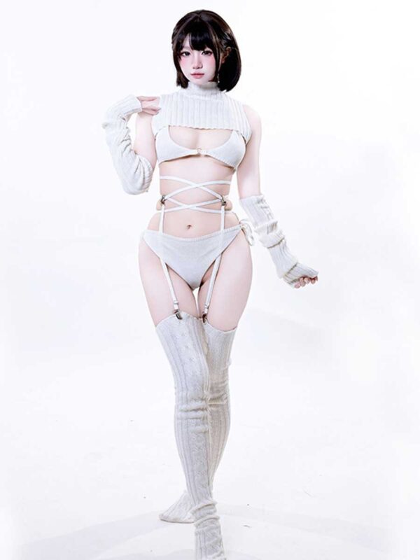 Ribbed Waifu Inspired Lingerie Set