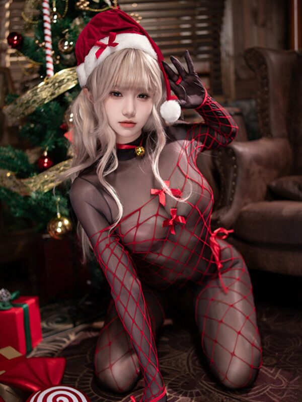 Santa Claus Bodystocking Lingerie - Image 4