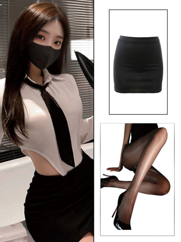 Office Secretary Bodysuit and Skirt Set - Image 11