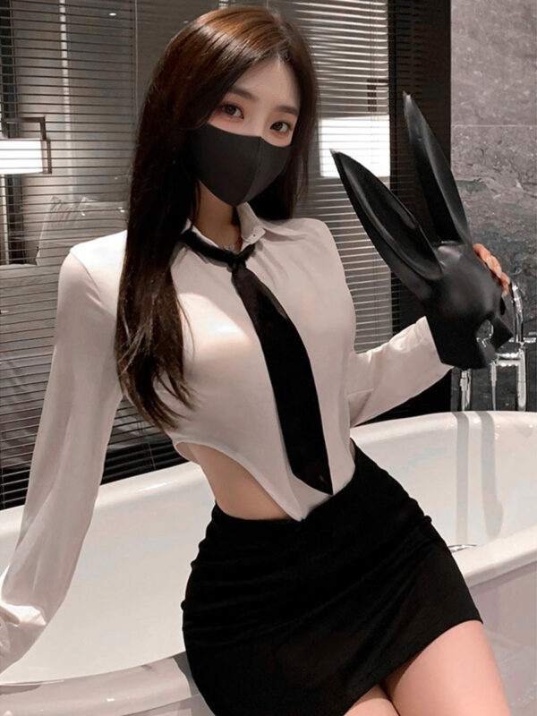 Office Secretary Bodysuit and Skirt Set - Image 7