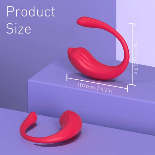 App-Controlled U-Shaped Panty Vibrator – Remote Control Egg for Clitoral & G-Spot Stimulation - Image 4