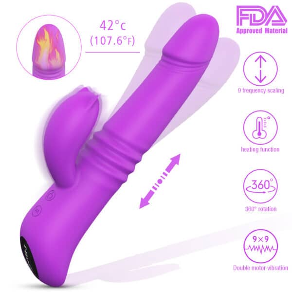 Automatic Vibrating Masturbator for Women – Hands-Free Clitoral & G-Spot Stimulator