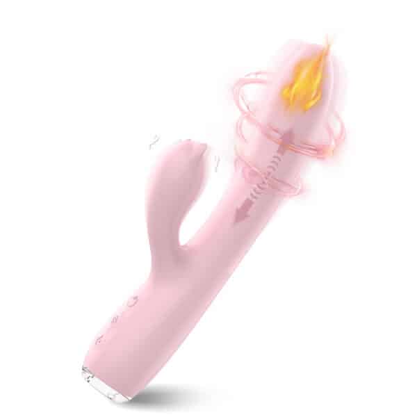 Heating Thrusting G-Spot Rabbit Dildo for Women – Cute Dual Stimulation Vibrator - Image 2