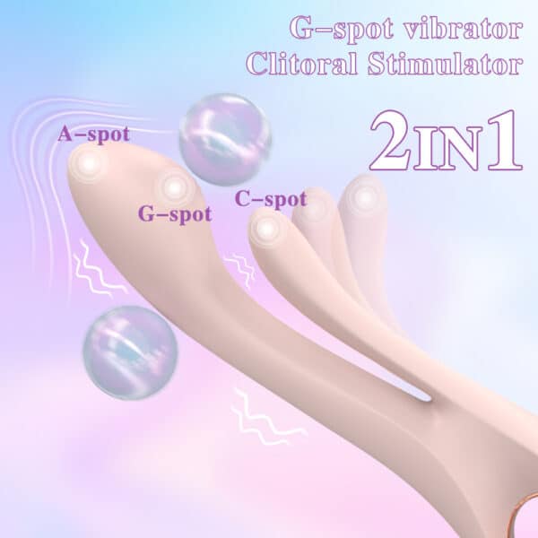Purple Rabbit Vibrating Egg – G-Spot Dildo Vibrator for Women - Image 3