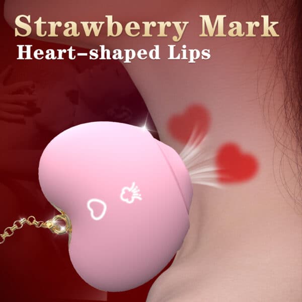 Strawberry-Shaped Clitoral Suction & Licking Vibrator – Dual Stimulation Oral Sex Toy for Women - Image 4