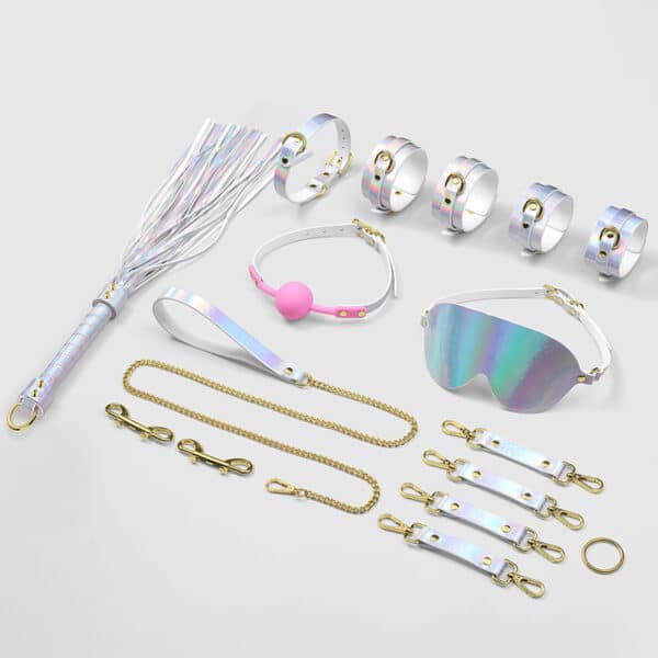 Leather BDSM Bondage Kit – Wholesale Restraint Set for Adults with Storage Bag & Disciplinary Tools - Image 5