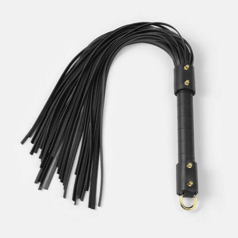 Leather BDSM Spanking Whip – Soft Bondage Flogger for Impact Play & Roleplay Training