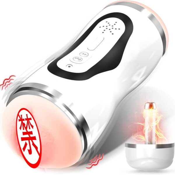 Slim Waist 2nd Gen Heated Dual-Entry Male Masturbator – Moaning & Vibrating Automatic Stroker for Intense Pleasure - Image 3
