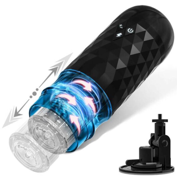 Galaxy Thrusting & Rotating Male Masturbator with Moaning – Space-Themed Stroker for Deep Pleasure - Image 2