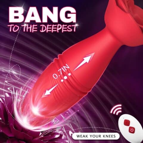 Adjustable Vibrating Anal Plug with Remote & App Control | Interactive Thrusting Massager for Women