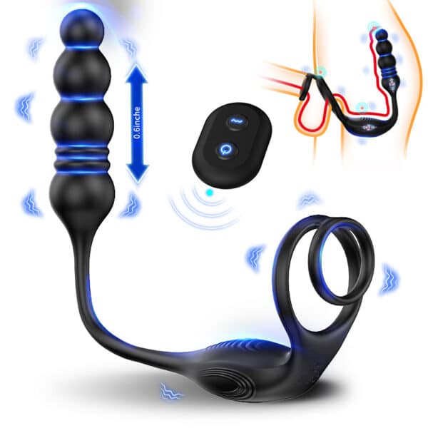 Yaqi Remote-Controlled Thrusting Prostate Massager | Vibrating Anal Plug for Men & Gay Pleasure with Deep P-Spot Stimulation - Image 3