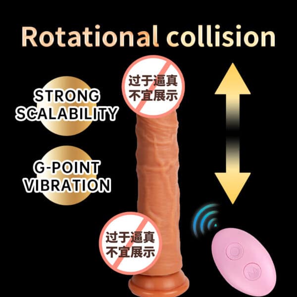 Automatic Thrusting & Heating Realistic Dildo – Soft Silicone Vibrator for Women - Image 4