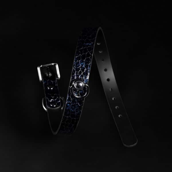 Premium Leather BDSM Bell Collar – Adjustable Fetish Neck Strap with Leash for K9 Roleplay & Sensory Bondage - Image 2