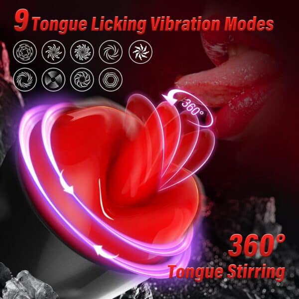 App-Controlled Rotating Tongue & Multi-Frequency Licking Male Masturbator – Realistic Stimulation for Men