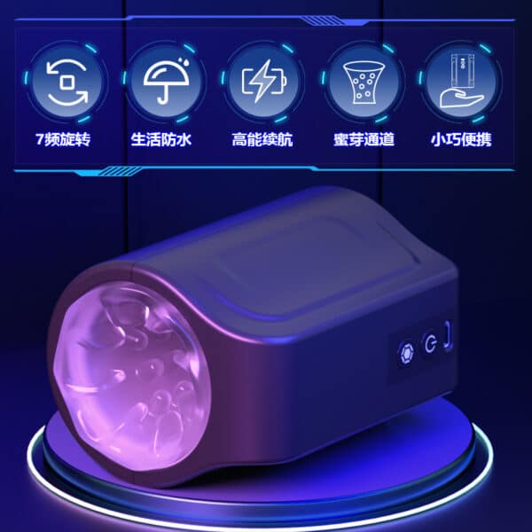Automatic Swirling Rotating Male Masturbator – Dual Channel Training & Massage Stroker for Intense Stimulation
