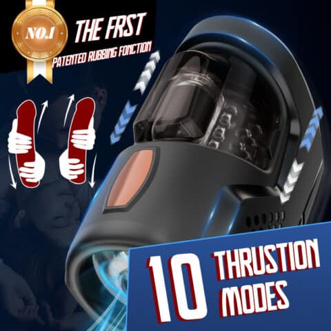 Space Capsule Automatic Thrusting & Vibrating Male Masturbator – Realistic Vagina Stroker for Deep Stimulation