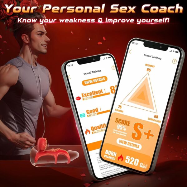 King Flower Vibrating Cock Ring with APP Remote Control – Silicone Delay Ring for Prolonged Stimulation and Remote Play - Image 2