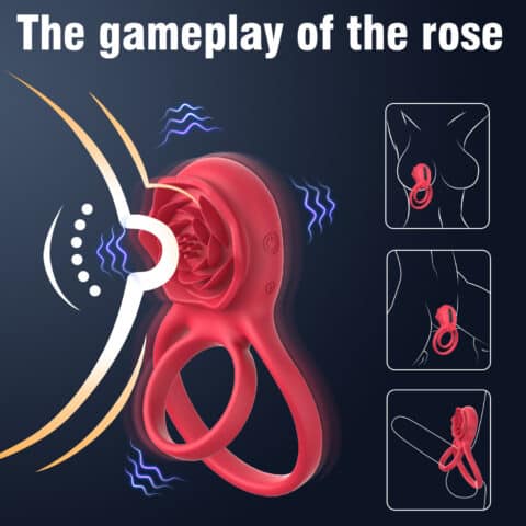 TanHua Waterproof Vibrating Wearable Cock Ring – Remote-Controlled Rechargeable Ring for Couples' Shared Climax