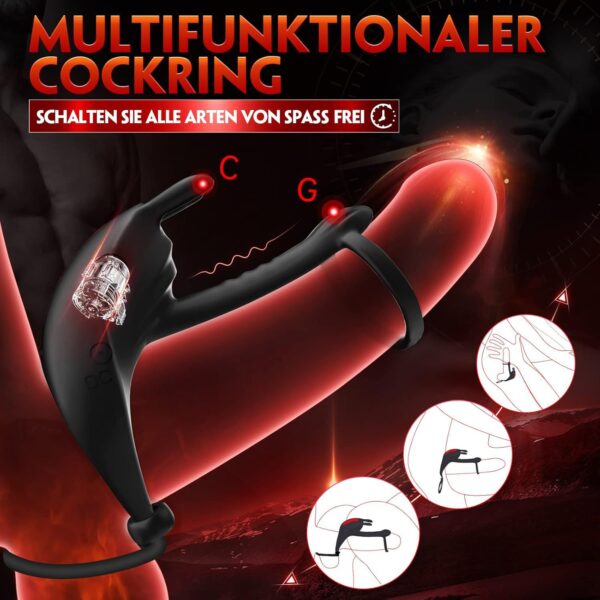 Achi 2nd Gen Remote-Controlled Wearable Locking Cock Ring – Vibrating Penis Trainer for Male Endurance and Performance - Image 2