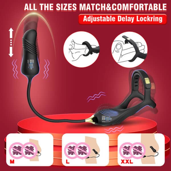 Ring King 3rd Gen Vibrating Cock Ring – Stretchable Silicone Delay Ring for Male Stamina and Enhanced Pleasure - Image 2