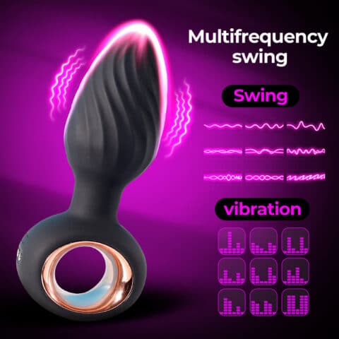 Remote-Control Rotating & Thrusting Anal Plug Massager for Men & Women | Aisila Series