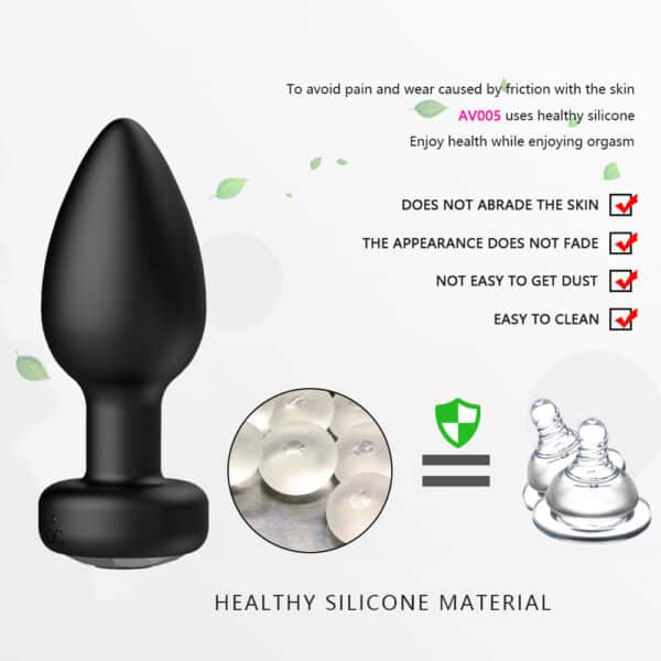 10-Speed Diamond Remote-Controlled Vibrating Anal Plug Set | G-Spot & Prostate Stimulation for Men & Women