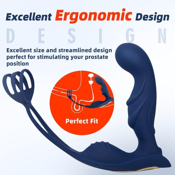 Blue Warrior 2nd Generation Prostate Massager | Wearable Anal Trainer for Men | Enhanced Pleasure & Stimulation - Image 2