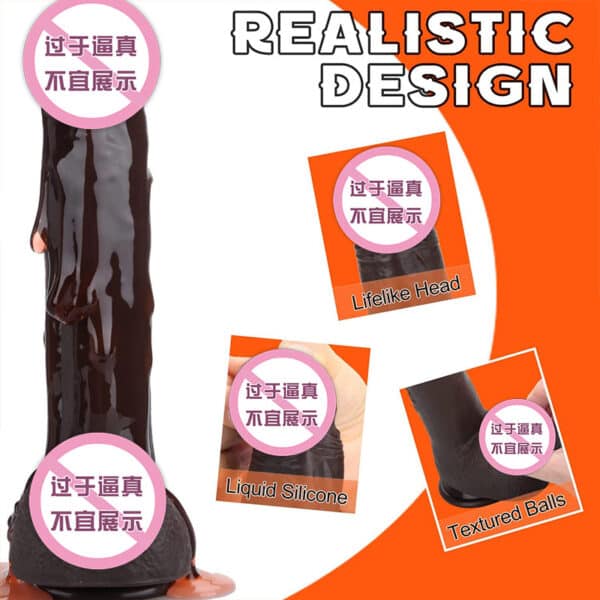Automatic Thrusting Realistic Dildo – Telescopic Vibrator for Women with Strong Suction Base - Image 2