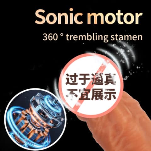 Automatic Thrusting & Heating Realistic Dildo – Soft Silicone Vibrator for Women