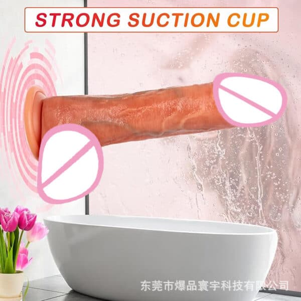 New Soft Liquid Silicone Realistic Dildo – Lifelike Flexible Dong for Women’s Intimate Pleasure - Image 3