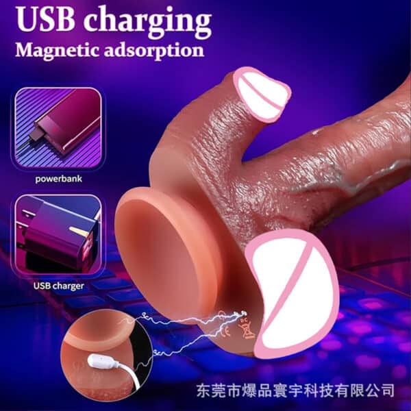 Best-Selling Licking & Thrusting Dildo Machine – Realistic Silicone Vibrator for Women - Image 2