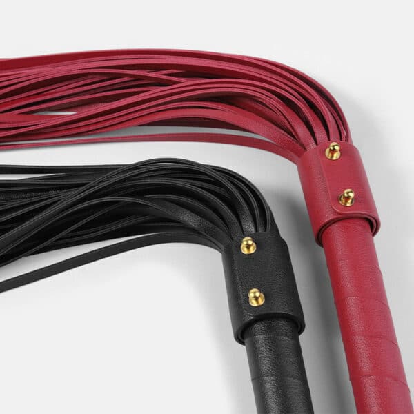 Leather BDSM Spanking Whip – Soft Bondage Flogger for Impact Play & Roleplay Training - Image 3